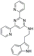 N-[2-(1H-INDOL-3-YL)ETHYL]-2,6-DIPYRIDIN-2-YLPYRIMIDIN-4-AMINE Struktur