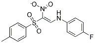 2-((4-FLUOROPHENYL)AMINO)-1-((4-METHYLPHENYL)SULFONYL)-1-NITROETHENE Struktur