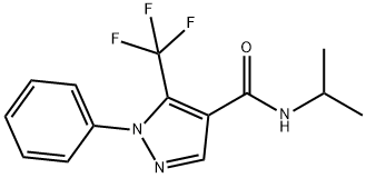 N-ISOPROPYL-1-PHENYL-5-(TRIFLUOROMETHYL)-1H-PYRAZOLE-4-CARBOXAMIDE Struktur