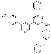 (1-BENZYL-PIPERIDIN-4-YL)-(6-[5-(4-METHOXY-PHENYL)-PYRIDIN-3-YL]-2-PHENYL-PYRIMIDIN-4-YL)-AMINE