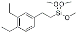 M,P-ETHYLPHENETHYLTRIMETHOXYSILANE Struktur