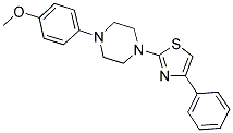 1-(4-METHOXYPHENYL)-4-(4-PHENYL-1,3-THIAZOL-2-YL)PIPERAZINE Struktur