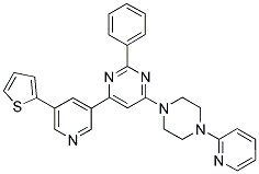 2-PHENYL-4-(4-PYRIDIN-2-YL-PIPERAZIN-1-YL)-6-(5-THIOPHEN-2-YL-PYRIDIN-3-YL)-PYRIMIDINE Struktur