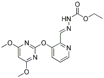 N-[1-AZA-2-[3-[(4,6-DIMETHOXYPYRIMIDIN-2-YL)OXY]PYRIDIN-2-YL]ETHENYL]CARBAMIC ACID, ETHYL ESTER Struktur