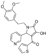 1-(3,4-DIMETHOXYPHENETHYL)-3-HYDROXY-5-(PYRIDIN-3-YL)-4-(THIOPHENE-2-CARBONYL)-1H-PYRROL-2(5H)-ONE Struktur