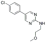 5-(4-CHLOROPHENYL)-N-(2-METHOXYETHYL)PYRIMIDIN-2-AMINE Struktur