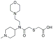 2-[(2-((1-METHYLPIPERIDIN-4-YL)(2-MORPHOLINOETHYL)AMINO)-2-OXOETHYL)THIO]ACETIC ACID Struktur