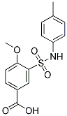 4-METHOXY-3-P-TOLYLSULFAMOYL-BENZOIC ACID Struktur