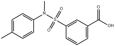 3-(METHYL-P-TOLYL-SULFAMOYL)-BENZOIC ACID Struktur