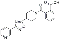 2-[(4-(3-(PYRIDIN-3-YL)-1,2,4-OXADIAZOL-5-YL)PIPERIDIN-1-YL)CARBONYL]BENZOIC ACID Struktur