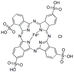 FERRIC-PHTHALOCYANINE TETRASULFONATE, CHLORIDE Struktur