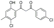 1-(5-CHLORO-2-HYDROXY-4-METHYLPHENYL)-3-(4-CHLOROPHENYL)PROPANE-1,3-DIONE Struktur