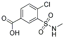 4-CHLORO-3-[(METHYLAMINO)SULFONYL]BENZOIC ACID Struktur