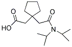 (1-[2-(DIISOPROPYLAMINO)-2-OXOETHYL]CYCLOPENTYL)ACETIC ACID Struktur