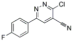 3-CHLORO-4-CYANO-6-(4-FLUOROPHENYL)PYRIDAZINE Struktur