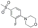 4-[2-FLUORO-4-(METHYLSULFONYL)PHENYL]MORPHOLINE Struktur