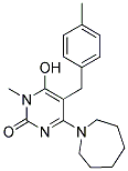 4-AZEPAN-1-YL-6-HYDROXY-1-METHYL-5-(4-METHYLBENZYL)PYRIMIDIN-2(1H)-ONE Struktur