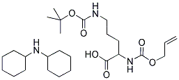 ALOC-DL-ORN(BOC)-OH DCHA Struktur