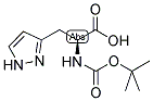 (S)-2-TERT-BUTOXYCARBONYLAMINO-3-(1H-PYRAZOL-3-YL)-PROPIONIC ACID Struktur