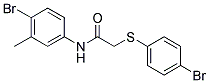 N-(4-BROMO-3-METHYLPHENYL)-2-[(4-BROMOPHENYL)SULFANYL]ACETAMIDE Struktur