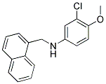 3-CHLORO-4-METHOXY-N-(1-NAPHTHYLMETHYL)ANILINE Struktur