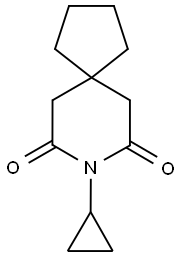 8-CYCLOPROPYL-8-AZASPIRO[4.5]DECANE-7,9-DIONE Struktur