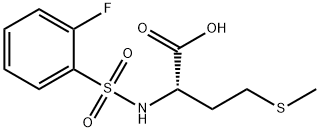 2-[[(2-FLUOROPHENYL)SULFONYL]AMINO]-4-(METHYLTHIO)BUTANOIC ACID Struktur