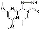 3-(4,6-DIMETHOXYPYRIMIDIN-2-YL)-4-PROPYL-(1H)-1,2,4-TRIAZOL-5-THIONE Struktur