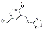 3-[(4,5-DIHYDRO-1,3-THIAZOL-2-YLSULFANYL)METHYL]-4-METHOXYBENZALDEHYDE Struktur