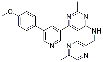 (6-[5-(4-METHOXY-PHENYL)-PYRIDIN-3-YL]-2-METHYL-PYRIMIDIN-4-YL)-(5-METHYL-PYRAZIN-2-YLMETHYL)-AMINE Struktur