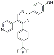 4-[5-(PYRIDIN-4-YL)-4-(4-(TRIFLUOROMETHYL)PHENYL)PYRIMIDIN-2-YL]PHENOL Struktur