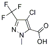 4-CHLORO-2-METHYL-5-TRIFLUOROMETHYL-2 H-PYRAZOLE-3-CARBOXYLIC ACID Struktur