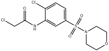 2-CHLORO-N-[2-CHLORO-5-(MORPHOLIN-4-YLSULFONYL)PHENYL]ACETAMIDE Struktur