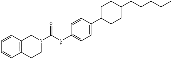 N-[4-(4-PENTYLCYCLOHEXYL)PHENYL]-3,4-DIHYDRO-2(1H)-ISOQUINOLINECARBOXAMIDE Struktur