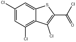 3,4,6-TRICHLORO-BENZO[B]THIOPHENE-2-CARBONYL CHLORIDE Struktur