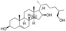 5-CHOLESTEN-3-BETA, 16-BETA, 26(25R)-TRIOL Struktur