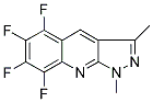 5,6,7,8-TETRAFLUORO-1,3-DIMETHYL-1H-PYRAZOLO[3,4-B]QUINOLINE Struktur