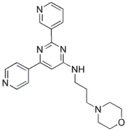 (3-MORPHOLIN-4-YL-PROPYL)-(6-PYRIDIN-4-YL-2-PYRIDIN-3-YL-PYRIMIDIN-4-YL)-AMINE Struktur