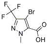 4-BROMO-2-METHYL-5-TRIFLUOROMETHYL-2 H-PYRAZOLE-3-CARBOXYLIC ACID Struktur