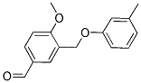 4-METHOXY-3-[(3-METHYLPHENOXY)METHYL]BENZALDEHYDE Struktur