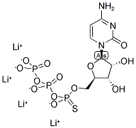 CYTIDINE-5'-O-(1-THIOTRIPHOSPHATE) LITHIUM SALT Struktur