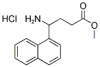 4-AMINO-4-NAPHTHALEN-1-YL-BUTYRIC ACID METHYL ESTER HYDROCHLORIDE Struktur