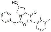 PHENYL 2-{[(2,3-DIMETHYLPHENYL)AMINO]CARBONYL}-4-HYDROXYPYRROLIDINE-1-CARBOXYLATE Struktur