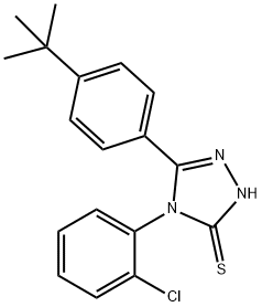 5-(4-TERT-BUTYL-PHENYL)-4-(2-CHLORO-PHENYL)-4H-[1,2,4]TRIAZOLE-3-THIOL Struktur