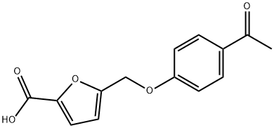 5-(4-ACETYL-PHENOXYMETHYL)-FURAN-2-CARBOXYLIC ACID Struktur