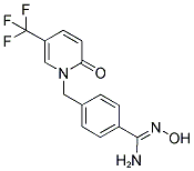 1-[4-(1-AMINO-2-AZA-3-OXAPROP-1-EN-1-YL)BENZYL]-5-(TRIFLUOROMETHYL)-2-PYRIDONE Struktur