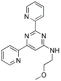 N-(2-METHOXYETHYL)-2,6-DIPYRIDIN-2-YLPYRIMIDIN-4-AMINE Struktur