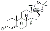 4-PREGNEN-17,20-BETA-DIOL-3-ONE ACETONIDE Struktur