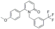 6-(4-METHOXYPHENYL)-1-[3-(TRIFLUOROMETHYL)BENZYL]PYRIDIN-2(1H)-ONE Struktur