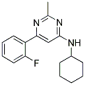 N-CYCLOHEXYL-6-(2-FLUOROPHENYL)-2-METHYLPYRIMIDIN-4-AMINE Struktur